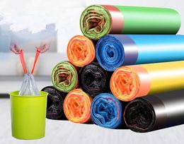 Kitchen, bathroom, office cleaning garbage bag portable high temperature resistant cleaning bag 1 rolls/set of random Colour 1 roll (15 roll