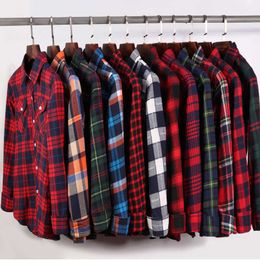 Spring Autumn Women Blouse Cotton Long Sleeve Top Plaid Shirt Fashion Large Size Slim Women's Vintage Blouses Tops Casual Blusas 210721