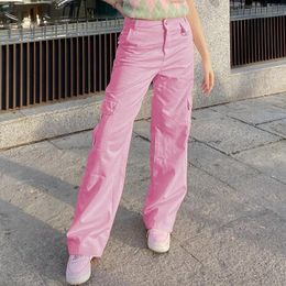 Descuento Pantalones Cargo Rosa Mujer 2022 en venta en DHgate.com
