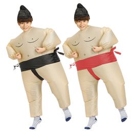 Mascot doll costume Kids Halloween Costumes Japanese Sumo Fighter Inflatable Costume Anime Purim Party Role Play Disfraz Children Suits