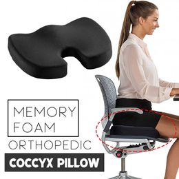 IN STOCK ! U-shaped Memory Foam Hips Cushions Memory Foam Seat Cushion Orthopedic Pillow Cushions Care Memory Foam Pillow 210611