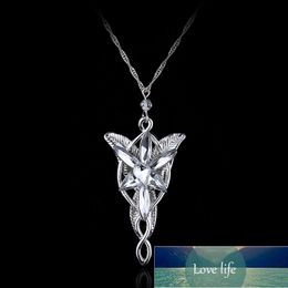 Arwen Evenstar Necklace The Elves Princess Fashion Crystal Silver Colour Cubic Zirconia Stone Pendant For Women Wedding Gift Factory price expert design Quality