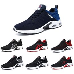 2021 Chaussures de course respirantes pour hommes couleur noir bleu gris rouge baskets de course antidérapantes en plein air taille 39-44