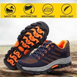 Anti-smashing Anti-piercing Safety Shoes Steel Head Summer Slip Resistant Site 211217