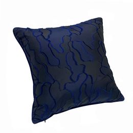 Cushion/Decorative Pillow Fashion Dark Blue Black Vintage Case 45x45cm Cut Flowers Cushion Cover Sofa Chair Office Home Decoration 1pc/lot