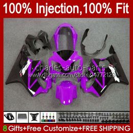 Injection Mould Body For HONDA CBR 600 F4 FS CC 600F4 600FS Purple BLK 99-00 Bodywork 54No.175 CBR600F4 CBR600FS 1999 2000 CBR600 F4 600CC 99 00 100% Fit OEM Fairings