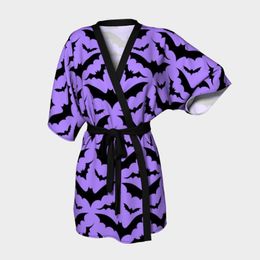 Women's Sleepwear Leopard Robe Nightgown Women Casual Shawl Kimono Half Sleeve Cardigan Top Cover Up Skin-friendly Loose Coat Breathable Hom