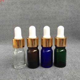 Empty 5ml Premium Vials Glass Bottle for Essential Oils with Eye Droppers Refillable Bottles Cosmetic Containers 10PCS/LOTgoods