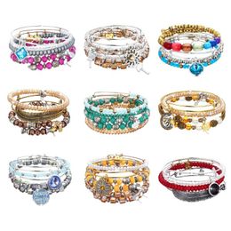 European And American Fashion Bead Pendant Women's Suit Bracelet DIY Cool All-Match Jewellery Bangle