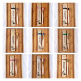 Natural bamboo toothbrush soft hair environmental protection hotel toothbrush degradable kraft paper packaging Disposable Toothbrushes T2I52040