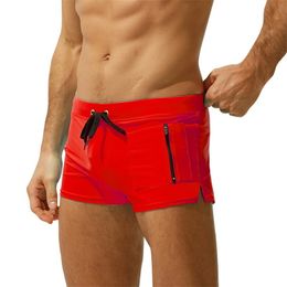 Men Swimwear Swimming Pants Briefs Shorts With pocket Underwear swimming suitmen's sportswear mens swimwear Swimsuit XL 210515
