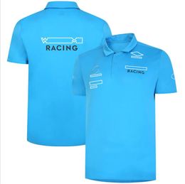 2022 New F1 Team Racing Suit Men's Short Sleeve Polo Shirt Lapel T-Shirt Customization