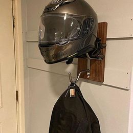 Hooks & Rails Motorcycle Helmet Rack And Jacket Hook Multifunctional Metal Wall-Mounted Hanger For Living Room Bedroom TS12596