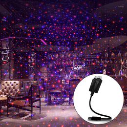 Party Decoration Mini LED Car Roof Star Night Light Projector Atmosphere Galaxy Lamp USB Decorative Adjustable Interior Decor