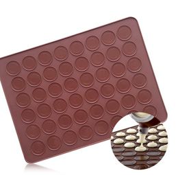 Kitchen Tools 30/48 Holes Silicone Baking Pads Oven Macaron Non-stick Mat Pan Pastry Cake Pad Bake Tool SN2371