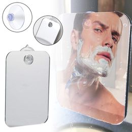 Makeup mirror Anti-Fog Shower Mirror for Shaving Trimming with Suction Cup Portable Bathroom accessories Shaving Mirror Acrylic