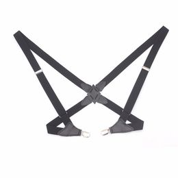 25cm Width Equal Gun Orthopedic Holster Suspender Posture 2 Clip-On Braces Suspenders For Mens Male