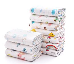 Baby Blankets Soft Cotton Muslin Gauze Printed Swaddle Wrap Bath Towel Toddler Stroller blanket 13 Designs Optional B1144