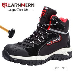 mens safety shoes work steel toe comfortable breathable antismashing nonslip