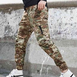 Spring Autumn Camouflage Tactical Pants Men Casual Waterproof Army Military Trousers Joggers Streetwear Stretch Cargo 210715