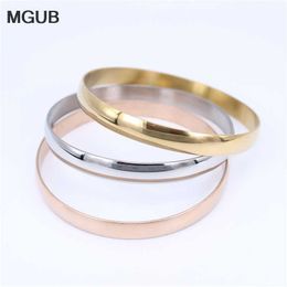 Width 8mm African Stainless Steel Bangles Wholesale 3pieces/set Popular Sale 2019 Latest Stainless Steel Jewellery for Women Q0717