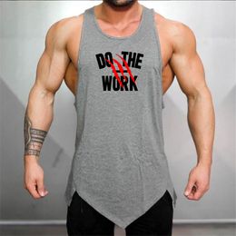 Summer Muscle Tank Tops Men Brand Mens Sleeveless Shirts Clothing Bodybuilding Undershirt Casual Fitness Stringers Tanktops Tees 210421