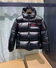 Klasik ceket lüks tasarımcı ceket prad yeleği erkekler için kısa kış trend kadın çiftler için% 90 beyaz ördek kalın parlaklık boyutu S-2XL