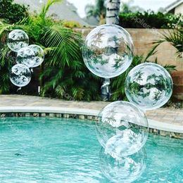 100pcs 18''20'''24' Transparent Globes Clear Balloon Helium Inflatable Bobo Balloons Wedding Birthday Baby Shower Decoration 210626