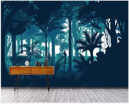 Custom photo wallpapers for walls 3d mural wallpaper Modern Nordic abstract trees forest murals living room background wall papers home decoration