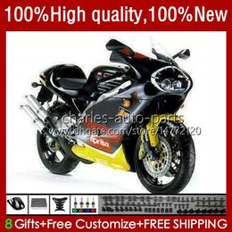 Fairings Kit For Aprilia RSV250RR RS-250 RSV250 RS RSV 250 RSV-250 95-97 24No.18 RS250RR RS250 RR 1995 1996 1997 RSV250R RS250R 95 96 97 Motorcycle Gloss Black Bodys