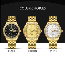 lmjli - CHENXI Mens Watches Top Brand Luxury Golden Full Steel Quartz Watch Men Gold Clock Fashion Male Wristwatches Relogio Masculino mens watch