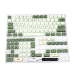 Matcha Dye Sub ZDA PBT Keycap Similar to XDA Japanese Korean Russian MX Keyboard 104 87 61 Melody 96 KBD75 ID80 GK64 68 SP84