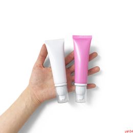 50ml Empty Airless Pump Bottle Cosmetic Cream Container Makeup Foundation Squeeze Packaging Soft Tube Press Lid Free Shippinggood qtys