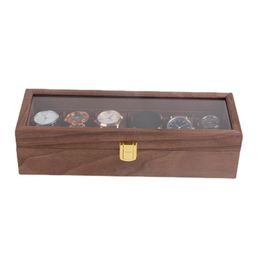 Watch Boxes & Cases Luxury Box Case Jewellery Ring Men Wooden Storage Organiser Watches Pillows Display Gift