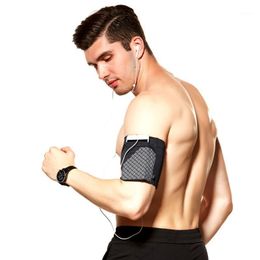 Storage Bags Women Men Reflective Armband Elastic Sports Running Gym Holder Phone Pouch Exercise Stretch Workout Fitness Practical Anti Slip