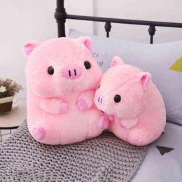 40cm lovely gift fat pig plush toy creative lovely birthday gift animal doll baby pig meet girl's birthday Christmas gift pillow Y211119