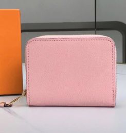 Women Fashion Empreinte Leather Short Zippy Wallets Available in 3 Colours Pink Blue Vanilla Yellow By The Pool Ladies Holders PurseCome With Gift Box