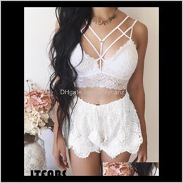 Exotic Clothes Bandage Women Summer Crop Tops Front Cross Womens Babydoll Brassier Bustier Top Female Lace Bras I9X9I Mrjqy