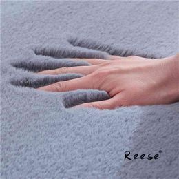 Super Soft Shaggy Plush Carpet Rug For Living Room Large Super Soft Faux Fur Bedroom Carpets Kids Room Home Floor Mats 210917