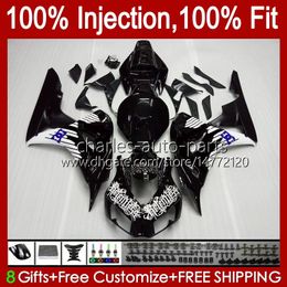 100%Fit Injection Mould For HONDA Body CBR 1000 RR CC 1000RR 1000CC 06-07 Bodywork 59No.185 CBR1000 RR CBR1000RR 06 07 CBR1000-RR 2006 2007 OEM Fairing Kit glossy black