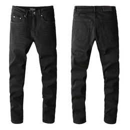Perfect Black Style Designer Mens Jeans Famous Brand Washed Design Casual Slim Slim-leg Jean Stretch Skinny Pants Straight Biker Size W28-w40 2vxl