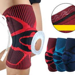 Sports Fitness Protector Brace Silicone Spring Knee Pad Running Basketball Compression Relieve Joint Injuries Support Elbow & Pads