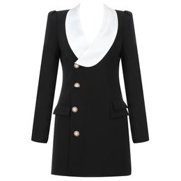 Women Suit Blazer Casual Single Breasted Coat Jacket Long Sleeve Office Party Club Blazers Fashion Clothing 210515