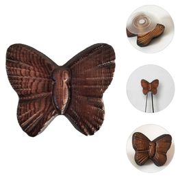 Party Favour 1pc Butterfly-shaped Wall Hook Home Wood Storage Coat Hat