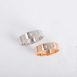 2021 Luxury quality charm band ring with diamond and hollow design for women wedding jewelry gift have stamp PS3382