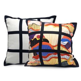 Jiugongge Sublimation Blank Pillow Case Double Sided Heat Transfer Household DIY Sofa Decoration Pillowcase 40*40CM