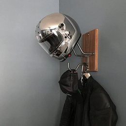 Hooks & Rails Motorcycle Helmet Rack And Jacket Hook Multifunctional Metal Wall-Mounted Hanger For Living Room Bedroom TS1259K