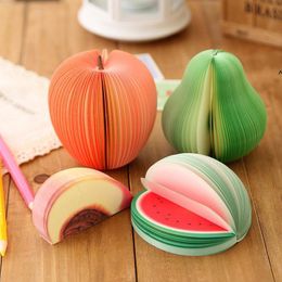 Creative Fruit Shape Notes Paper Cute Lemon Pear Strawberry Memo Pad Paper Notes School Office Supply