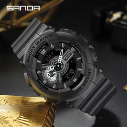 SANDA Brand Luxury Raise Hand Light Luminous Men's Quartz Watch Sports 50m Waterproof Electronic Men's Watch Orologio da uomo G1022
