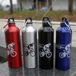 750ml Aluminum Alloy Bicycle Sports Water Bottles Cycling Camping Bicycle Bike Kettle Outdoor Riding Sports Kettle Y0915